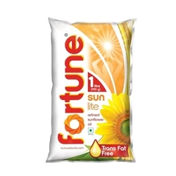 Fortune Sunlite Refined Sunflower Oil, 1L